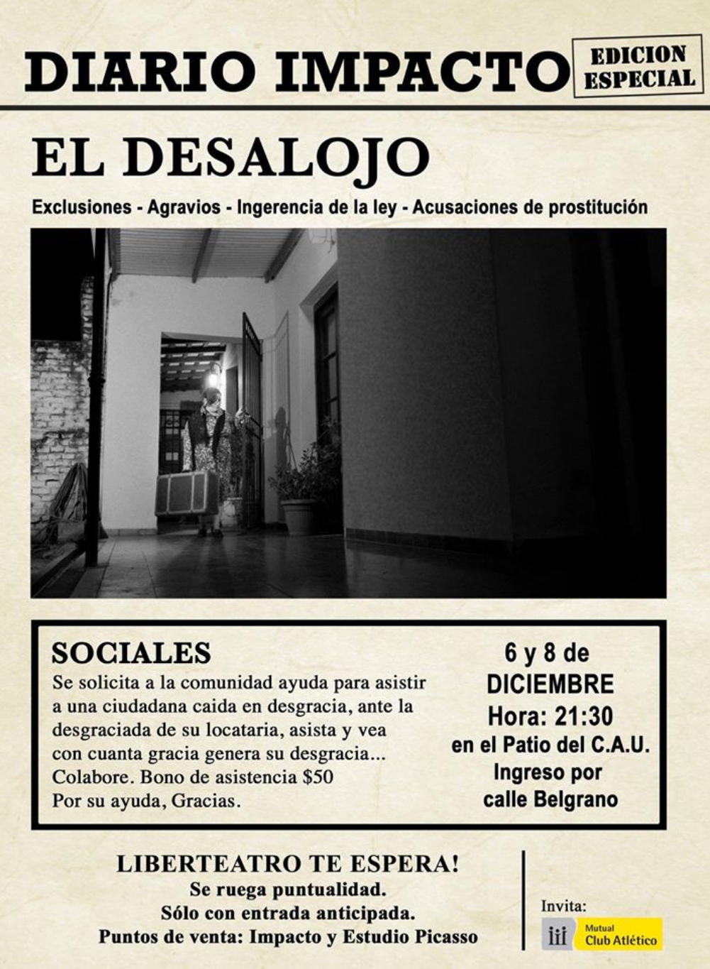 Obra de Teatro El Desalojo  